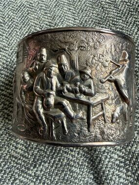 Vintage Danish Tavern Hand Cuff- Stamped & Rare!